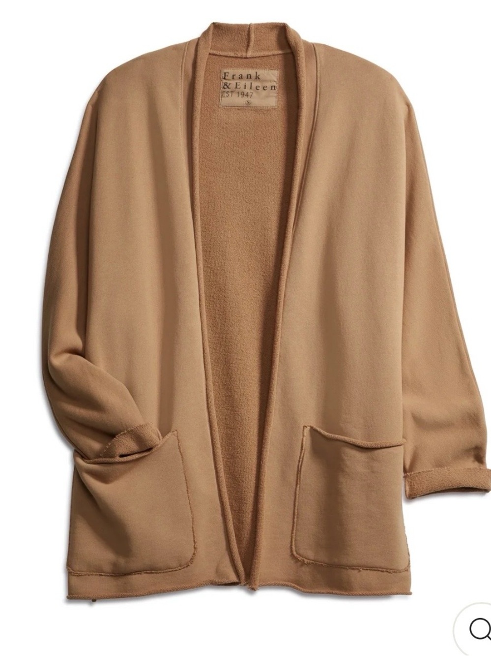Frank & Eileen - Beach Cardigan in Camel